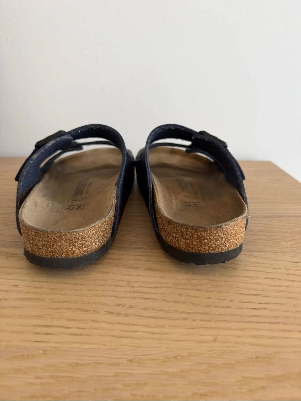 Birkenstock Arizona Navy Blue Two-Strap Sandal size 41 regular width